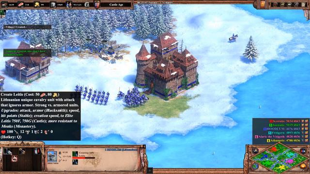 Age of Empires II: Definitive Edition | 3 vs. 3 | Lithuanians vs. Goths | part 1 смотреть онлайн