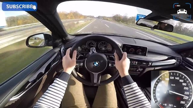 BMW X5 M50d TOP SPEED POV on AutoBahn смотреть онлайн