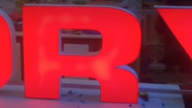 Объемные красные световые буквы Алматы