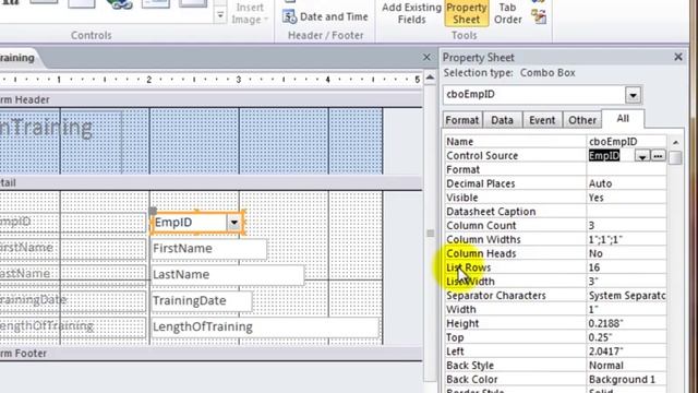 Access 2010: Auto populate fields using a combo box in forms. смотреть онлайн