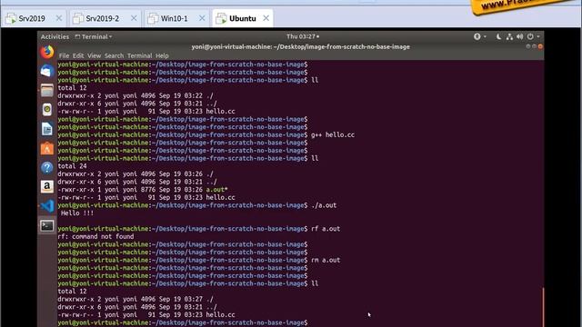 Создание чистого образа c нуля - Docker Image from scratch смотреть онлайн
