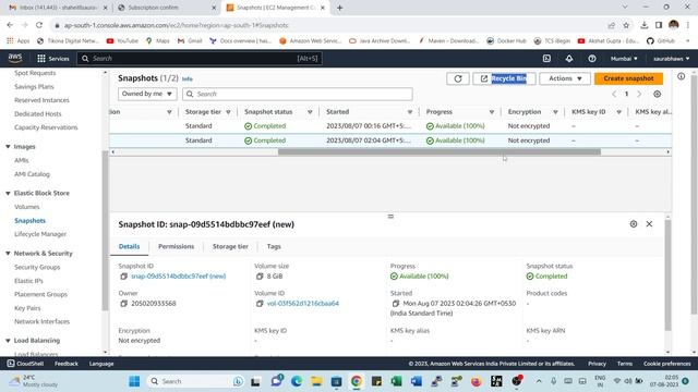 EBS Volume Encryption | Snapshot | with EC2 Instance | AWS смотреть онлайн