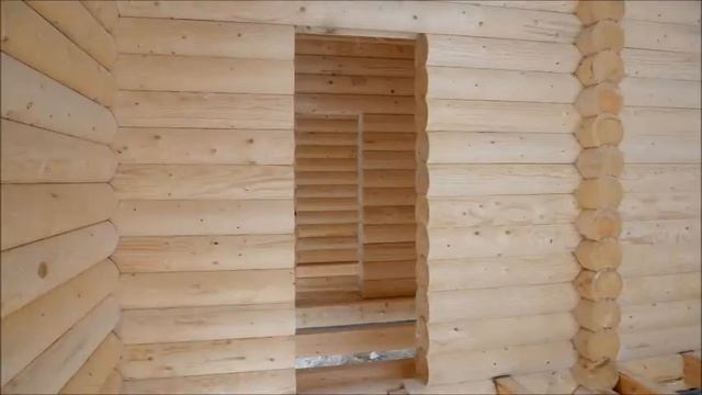 Выполненный проект деревянного дома из бревна на винтовых сваях! смотреть онлайн