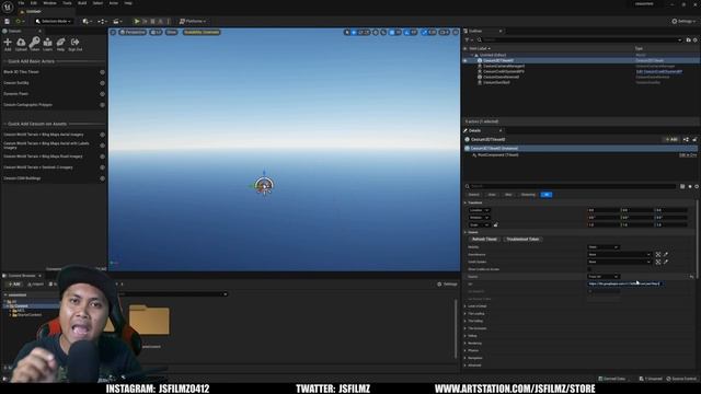 Unreal Engine 5.1 Cesium with Google Maps Tutorial смотреть онлайн