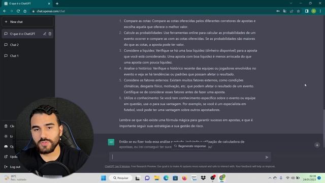COMO EU USEI O CHATGPT PARA GANHAR DINHEIRO COM APOSTAS ESPORTIVAS - O EXPERIMENTO смотреть онлайн