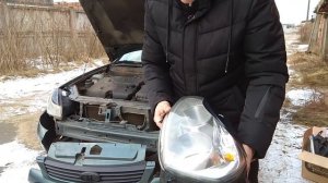 ПРИОРА: Треш - китайские фары на приору.