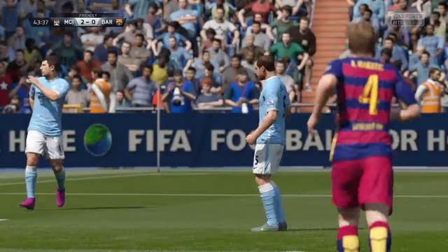 FIFA 16 - Barcelona Vs Man City - Aguero Hat-trick - Fifa 16 Demo [HD]