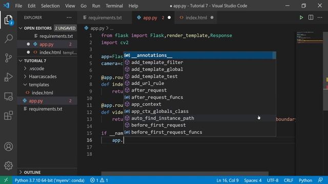 Video Streaming Using Webcam In Flask Web Framework смотреть онлайн