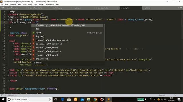 PayPal Subscription payment Integration in php: Check Subscription Status смотреть онлайн