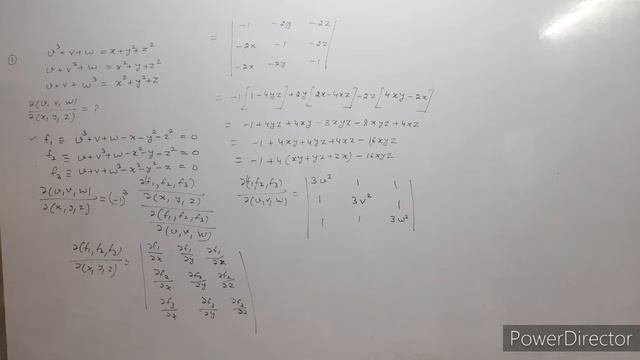 differential calculus, Jacobian of implicit function, function of function, bsc math, ex.2 qns.1,2, смотреть онлайн
