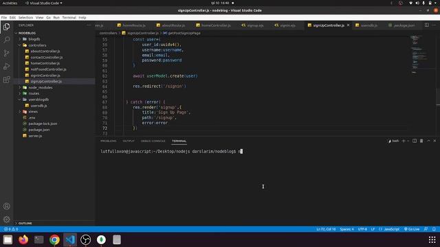 Node.js 7-dars. dars Bcrypt haqida tushuncha va xavsizlikni kuchaytirish. смотреть онлайн