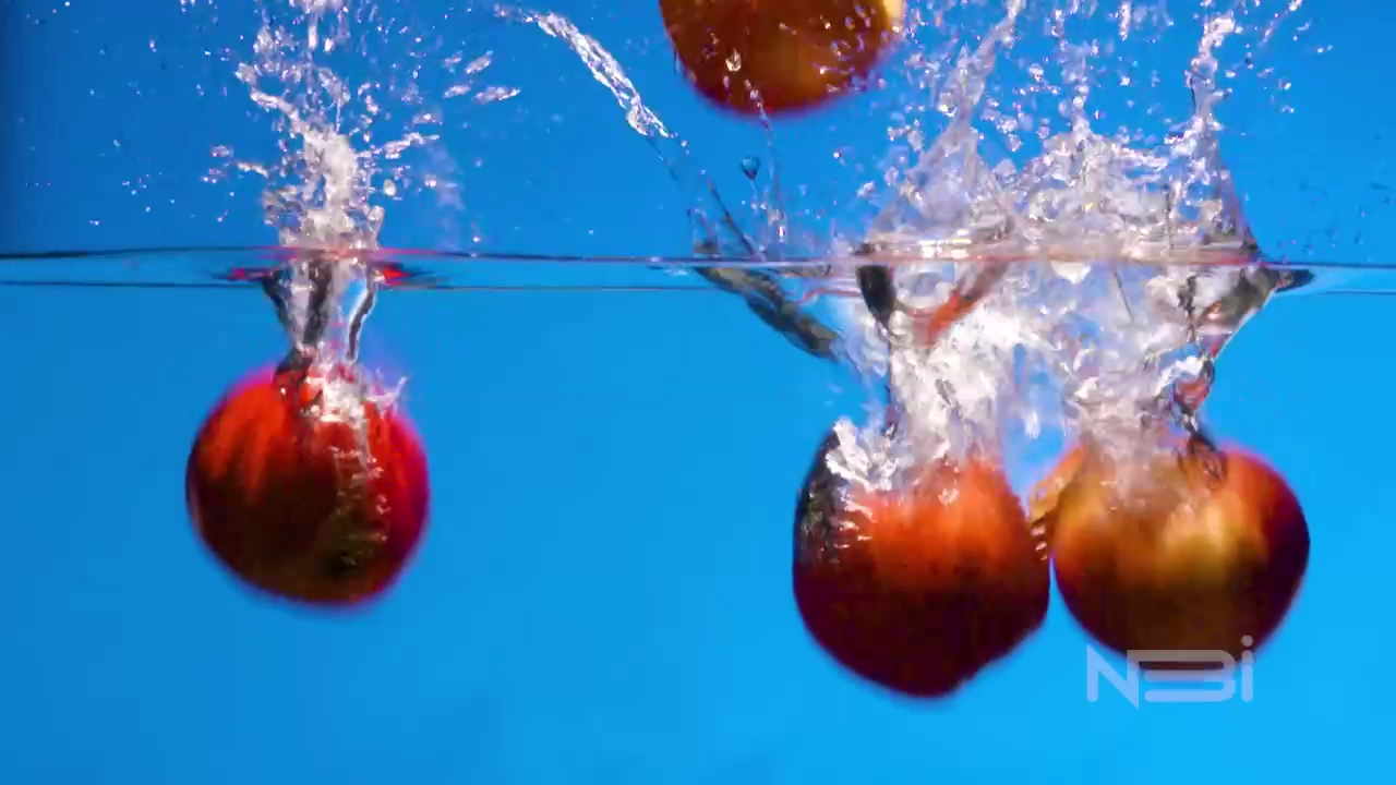 Apple, Яблоко - Slow Motion смотреть онлайн
