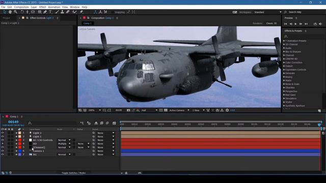 TUTORIAL | Photorealistic AC-130 Fly By | Element 3D смотреть онлайн