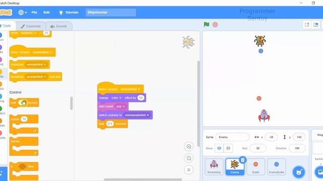 Cara Cepat Membuat Game Bersaman Anak dengan Scratch- Game Tembak Tembakan / Space Shooter смотреть онлайн