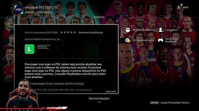 PES 2021 LITE LIBERADO PARA DOWNLOAD PS4 / XBOX ONE E PC!! SAIBA COMO BAIXAR O PES 2021 GRÁTIS смотреть онлайн