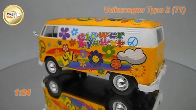 Volkswagen Type 2 T1 Delivery Van Flower Power смотреть онлайн