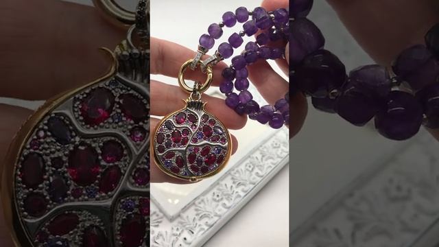 Колье «Винтажный гранат» смотреть онлайн