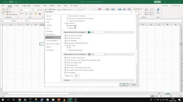 How to Change Column Direction in Excel From Right to Left or Left to Right смотреть онлайн