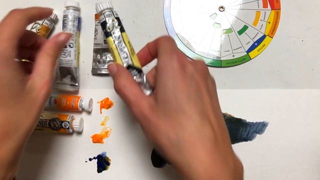 Как смешивать акварельные краски. Круг Иттена, надписи на тюбах смотреть онлайн