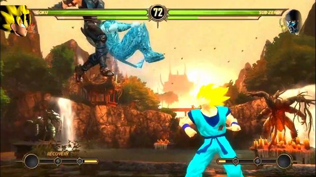Mortal Kombat 9 - RYU & SUPER SAIYAN GOKU MOD - NEW Medium Tag Ladder Gameplay смотреть онлайн