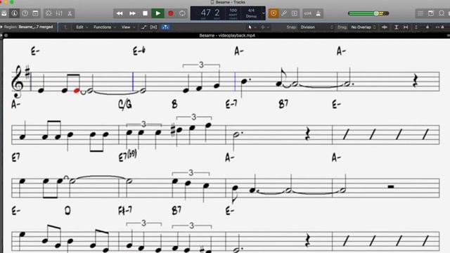 Besame Mucho - Consuelo Velazquez - Partitura Trompete, Sax tenor смотреть онлайн