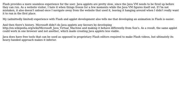 Software Engineering: Is Flash really superior to Java applets? (6 Solutions!!) смотреть онлайн