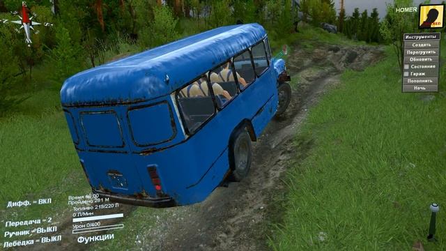 SpinTires 2017 КАВЗ 685 смотреть онлайн