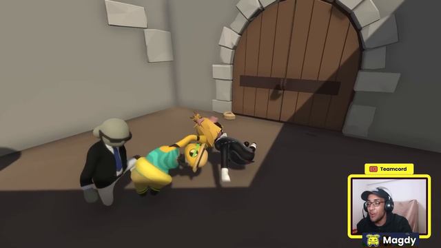 لعبة الضحك والضحكاوية والخنزره المعيزيه 😂😂human fall flat смотреть онлайн