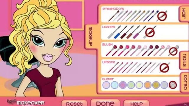 Бесплатные игры онлайн Bratz Makeover, Братц игра, макияж, прическа, игра для девочек смотреть онлайн