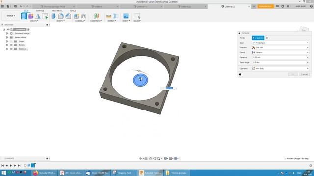 How to make a basic and fancy fan in Fusion 360 смотреть онлайн