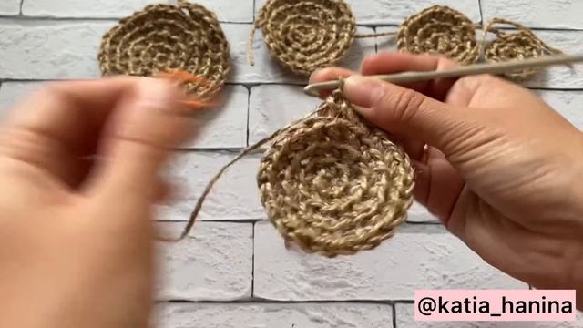 Интерьерная салфетка из джута, мастер-класс смотреть онлайн
