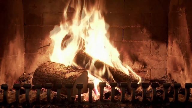 Огонь в камине. Анимированная заставка на рабочий стол смотреть онлайн