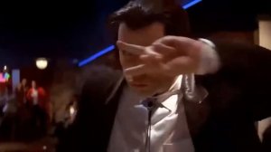 Ума Турман и Джон Траволта. Танец. “Криминальное чтиво“ Квентин Тарантино