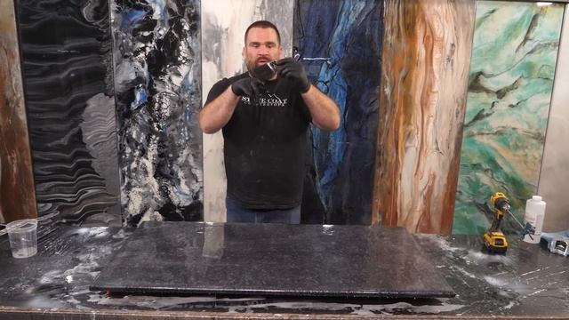 How to make Black Exotic Granite with Epoxy смотреть онлайн
