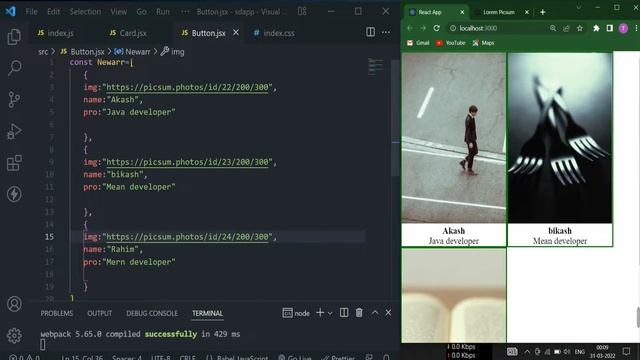 map Method in ReactJs || ReactJS Tutorial for Beginners in 2022 смотреть онлайн