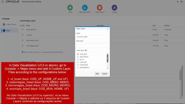 Oracle Analytics - Mapas Brasil - Video 1 - Install Brasil Map Layers смотреть онлайн