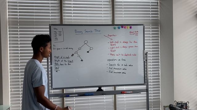Defining the height of a node, longest path, and leaf nodes in Binary Search Trees смотреть онлайн
