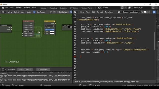 Blender Python Tutorial : Create Custom Node Group [learn python for beginners] смотреть онлайн