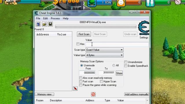How to hack Virtual City with Cheat Engine смотреть онлайн
