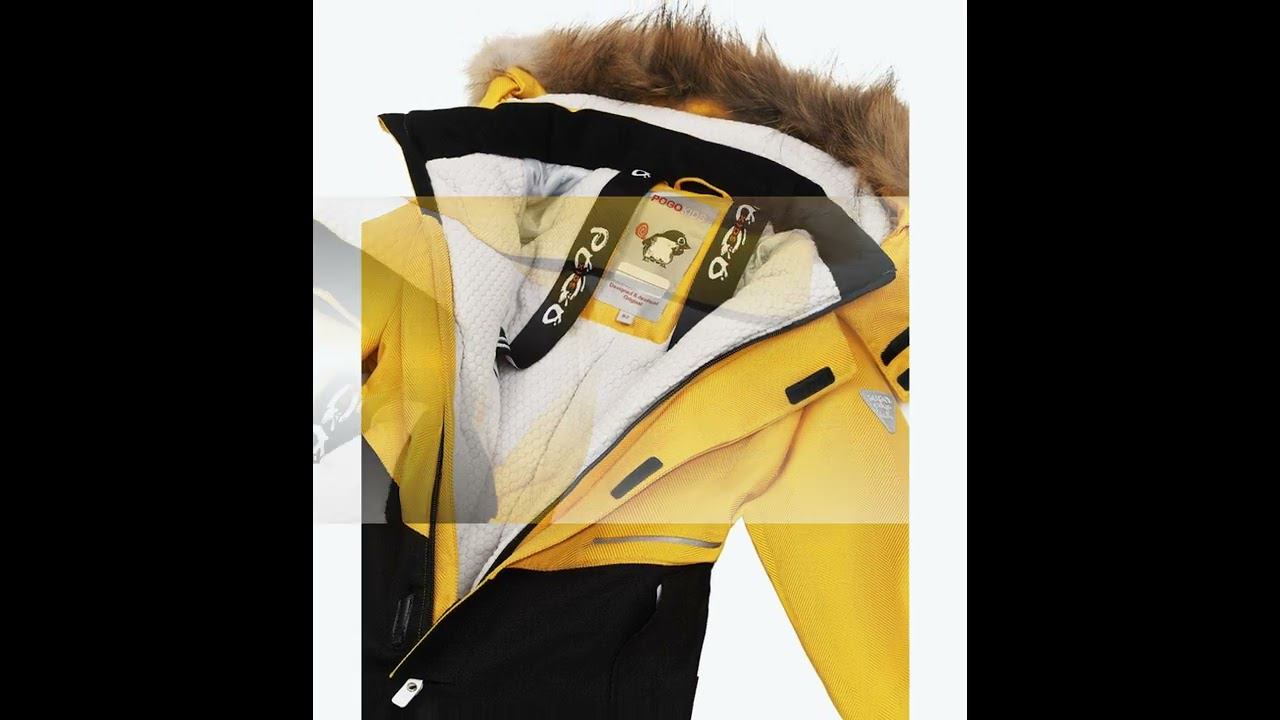 PogoKids, зимний комбинезон PG88231-6 (желтый) смотреть онлайн