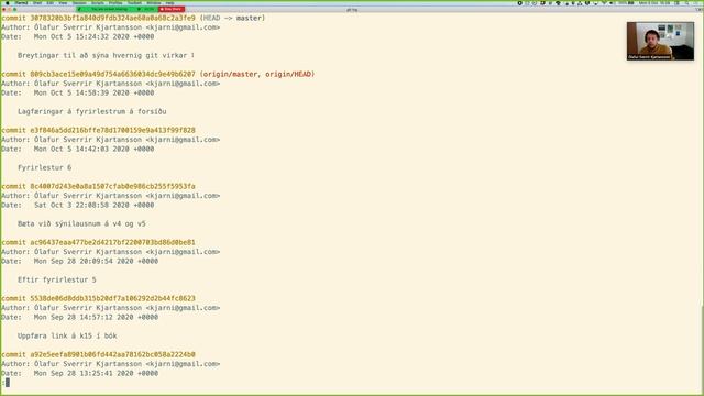 Vefforritun 1, 2020: Fyrirlestur 6.1: Git смотреть онлайн