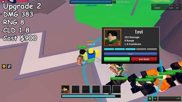 Levi Showcase | Ultimate Tower Defense Simulator смотреть онлайн