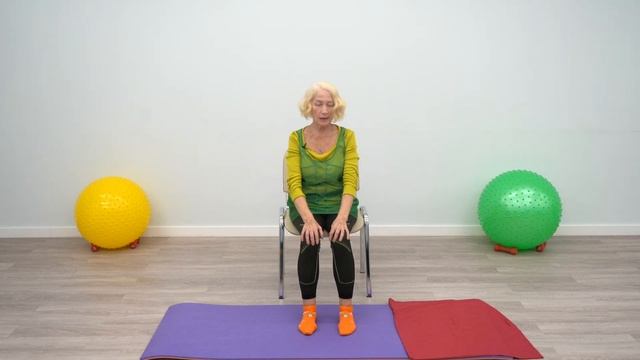 Утренняя гимнастика. Оздоровление позвоночника, упражнения сидя | ЦМД "Орехово-Борисово Северное" смотреть онлайн