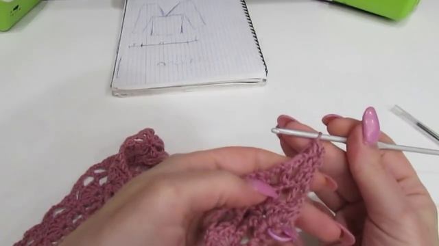 КОФТА КРЮЧКОМ РЕГЛАН С ДЛИННЫМ РУКАВОМ.ЧАСТЬ 1. смотреть онлайн