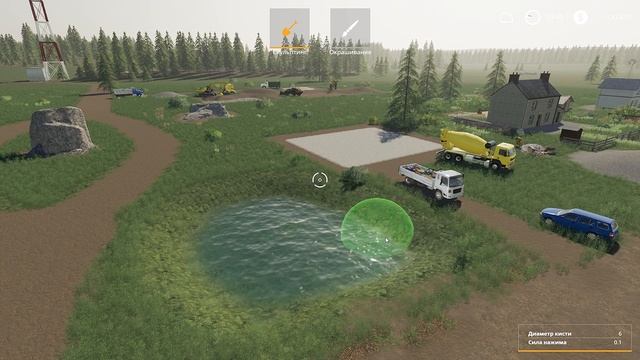 Farming Simulator 19 - КАК СДЕЛАТЬ ВОДОЁМ НА КАРТЕ - No Mans Land смотреть онлайн