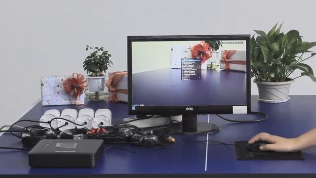 Fuers Готовый 4мп комплект видеонаблюдения  на 4 камеры