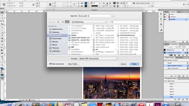 Export One Page to PDF from InDesign Document смотреть онлайн