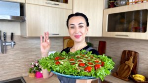 САЛАТ "Фурор среди гостей обеспечен"! Салат за минуты! Вкусный, красивый и рецепт простой!