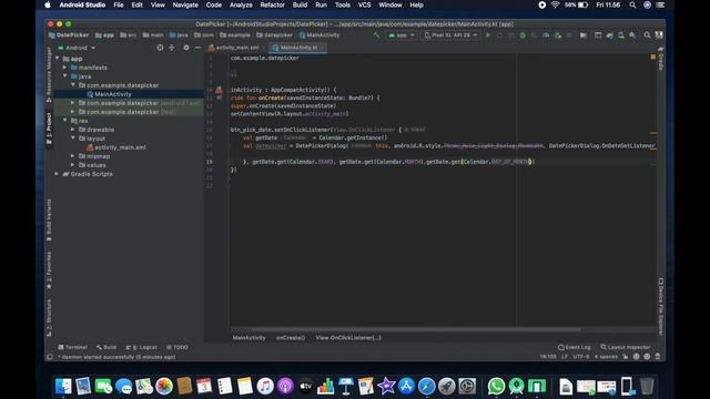 Tutorial DatePicker Kotlin смотреть онлайн