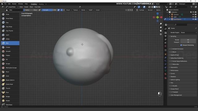 Class 03- All Stroke Method for Sculpting | Sculpting Blender 3d Full Course - Avtar Dohla смотреть онлайн